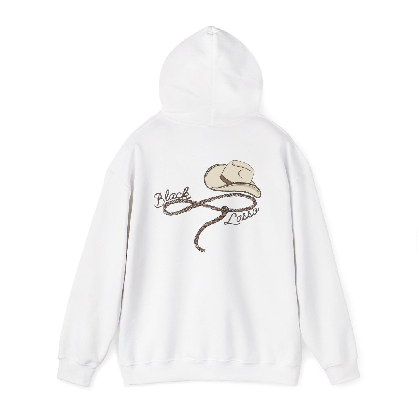 Black Lasso, Unisex Heavy Blend™ Hooded Sweatshirt