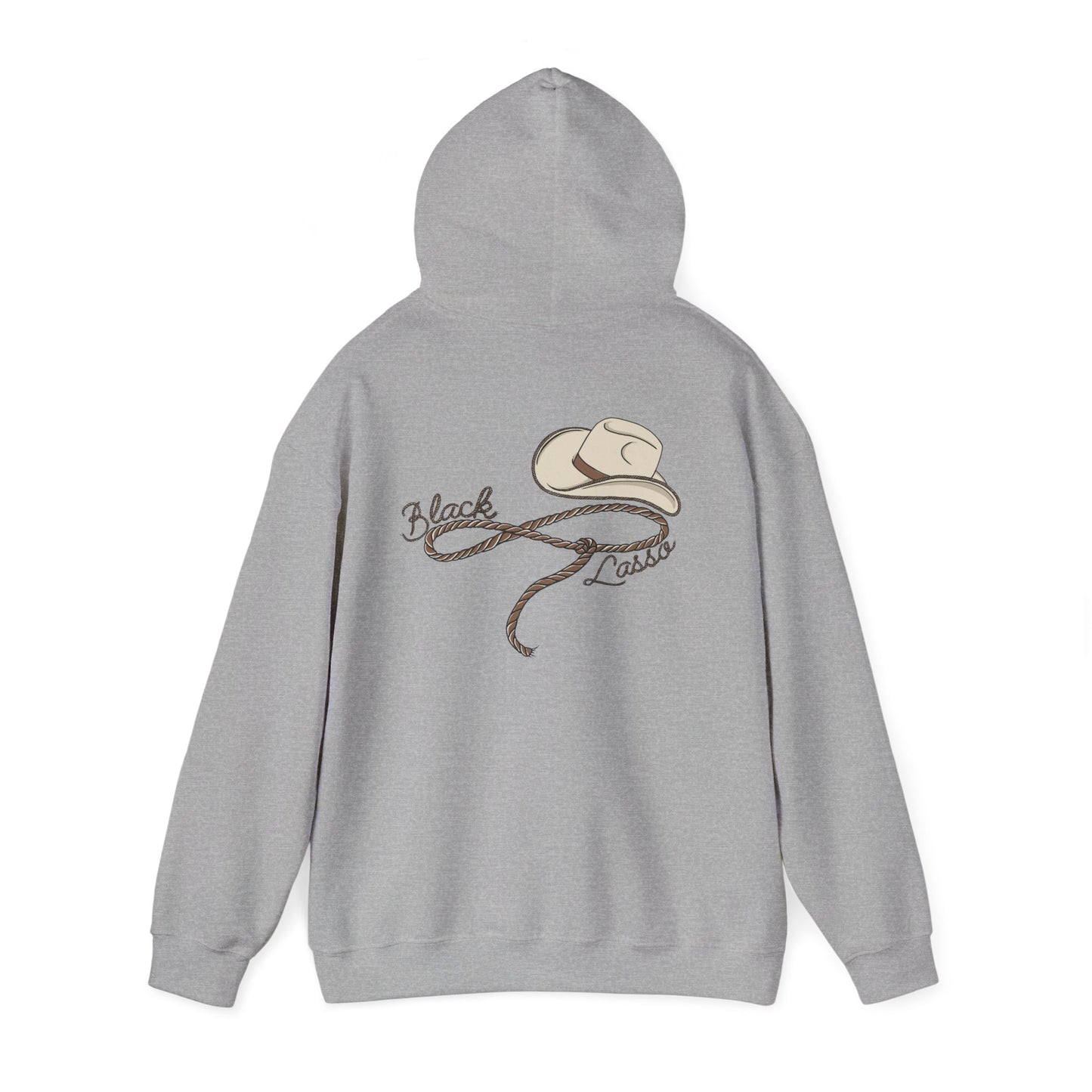 Black Lasso, Unisex Heavy Blend™ Hooded Sweatshirt