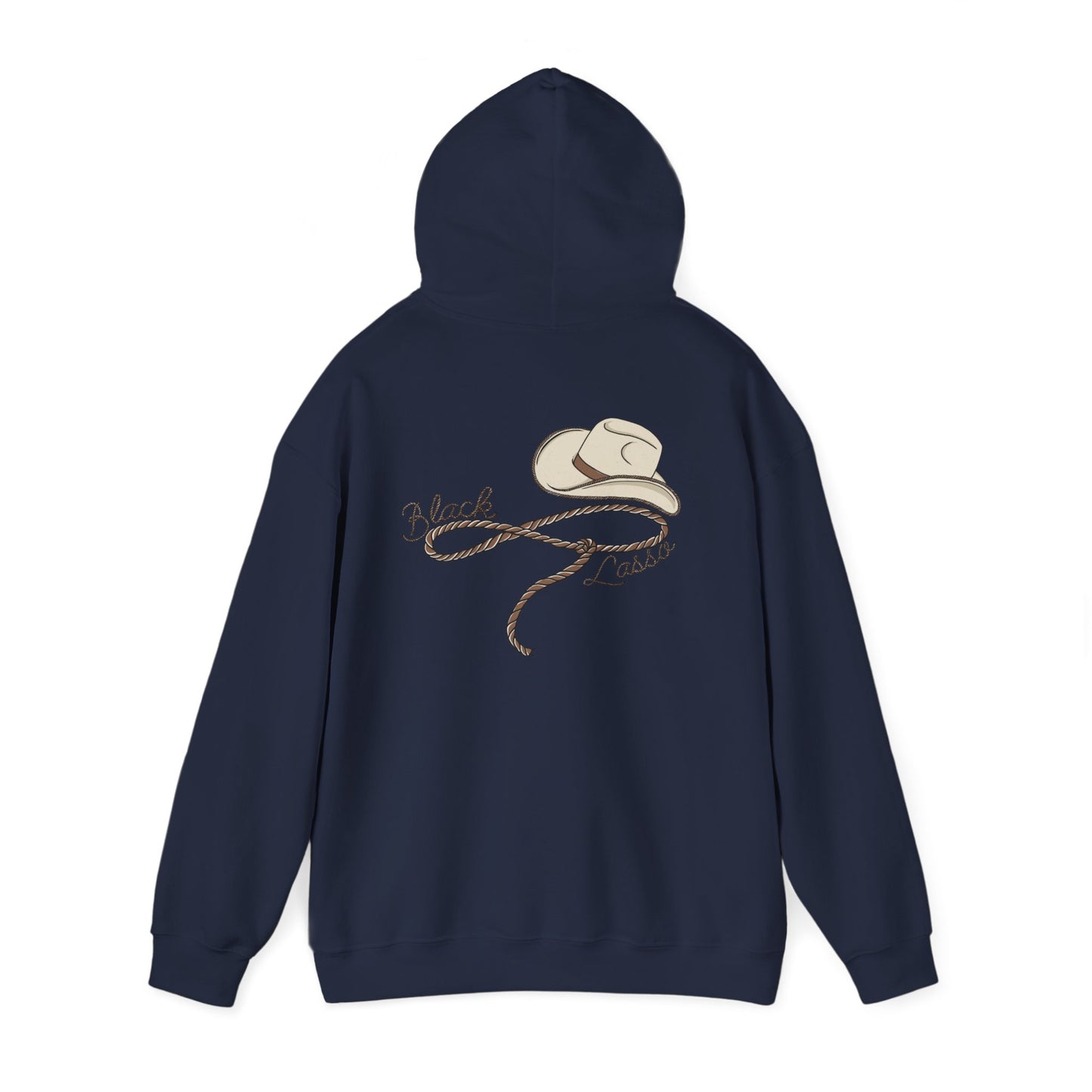 Black Lasso, Unisex Heavy Blend™ Hooded Sweatshirt