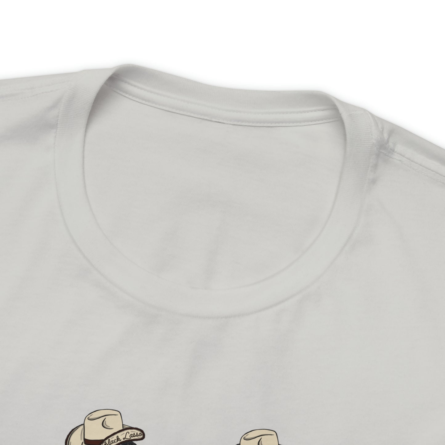 Black Lasso Hats Unisex Jersey Short Sleeve Tee