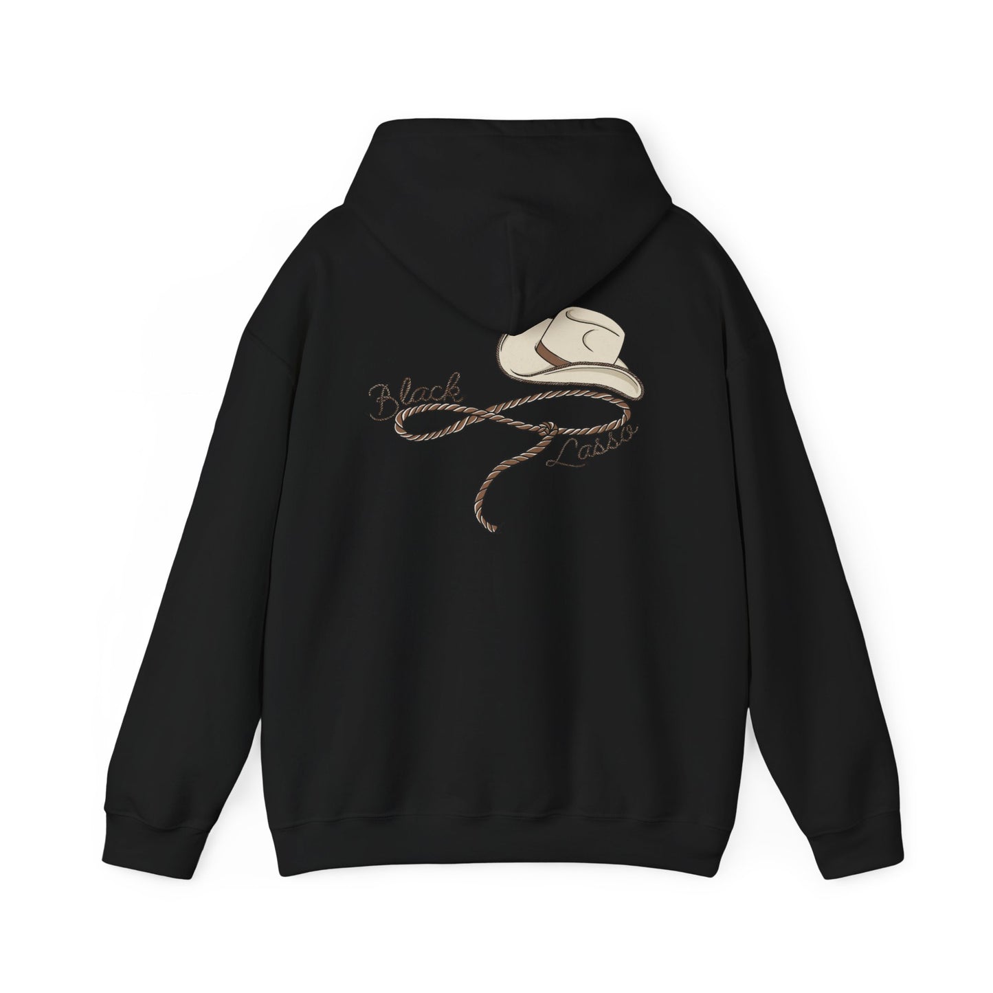 Black Lasso, Unisex Heavy Blend™ Hooded Sweatshirt