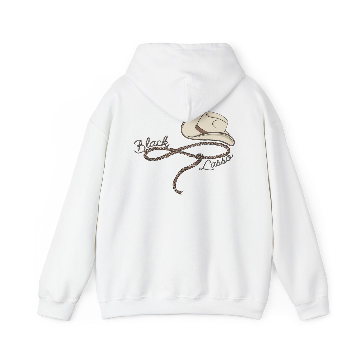 Black Lasso, Unisex Heavy Blend™ Hooded Sweatshirt
