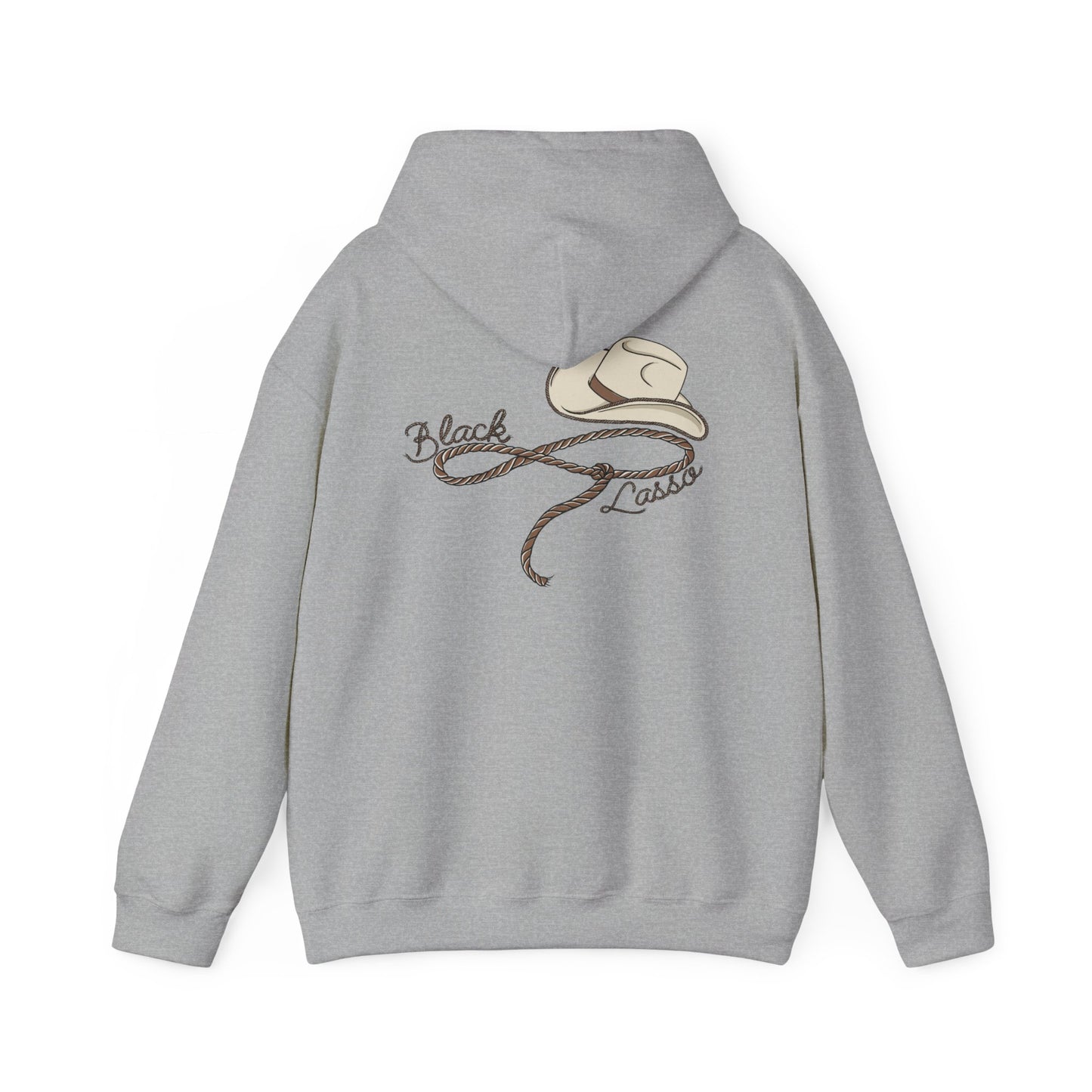 Black Lasso, Unisex Heavy Blend™ Hooded Sweatshirt